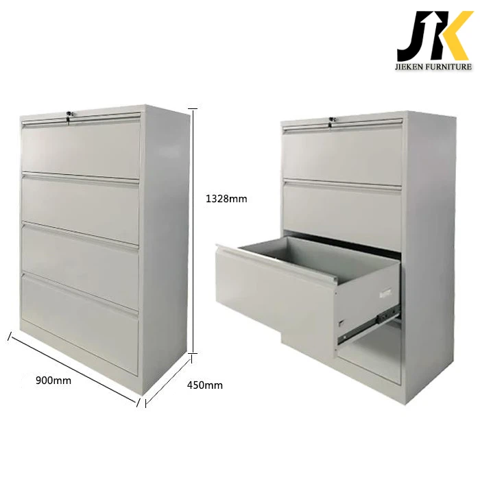 Lateral 4 drawer filing cabinet